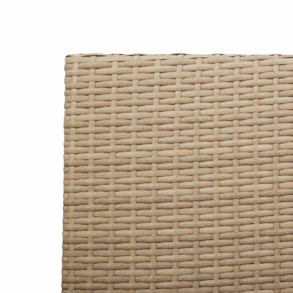 Garten Stapelstühle 2 Stk. Creme und Braun