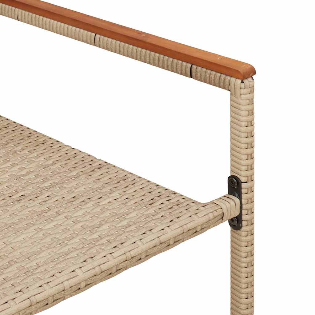 Garten Stapelstühle 2 Stk. Creme und Braun