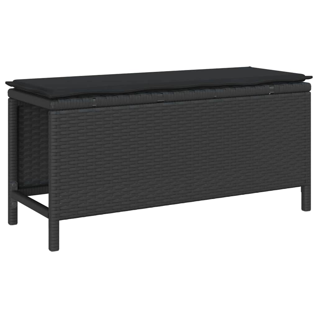 Garten Essgruppe Schwarz Poly-Rattan