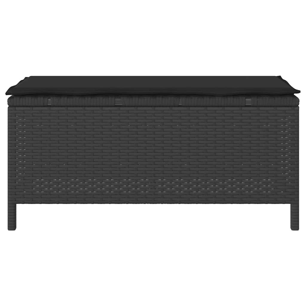 Garten Essgruppe Schwarz Poly-Rattan