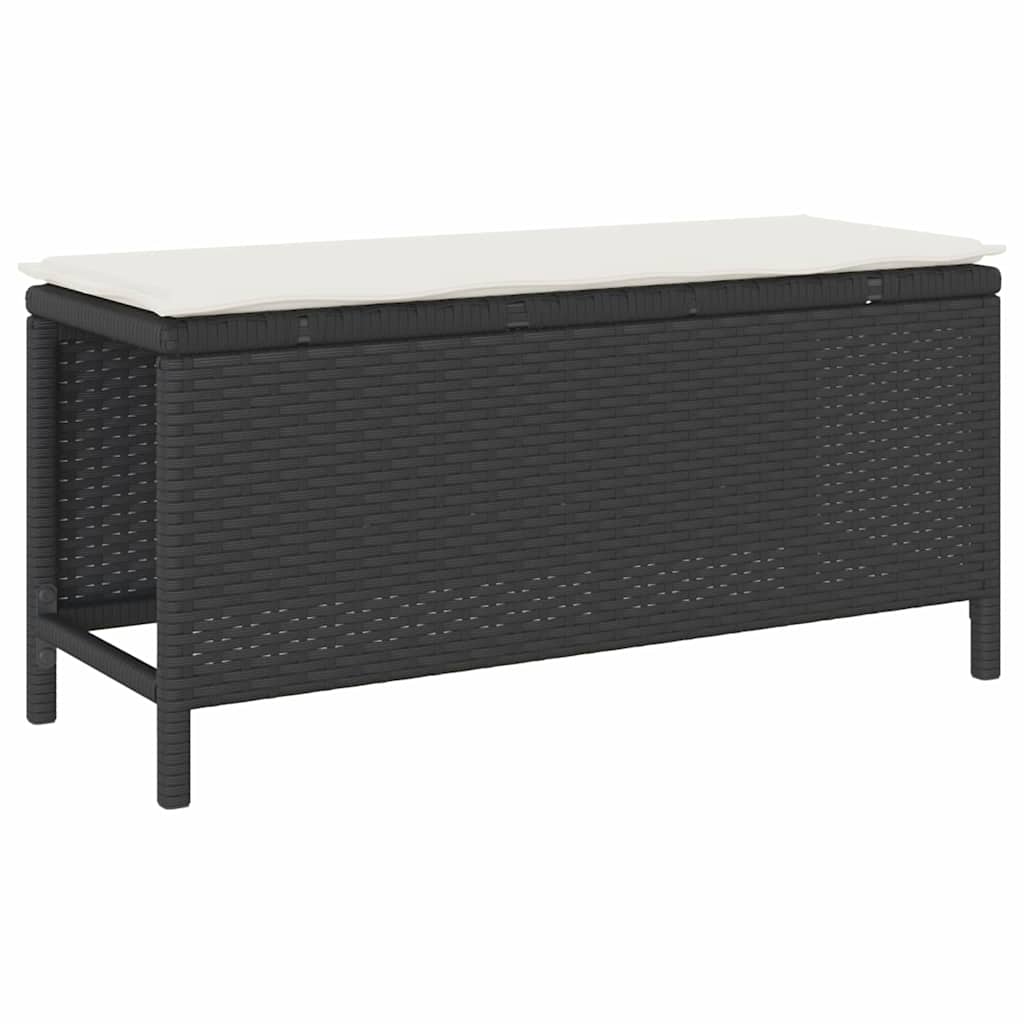 Garten Essgruppe Schwarz Poly-Rattan