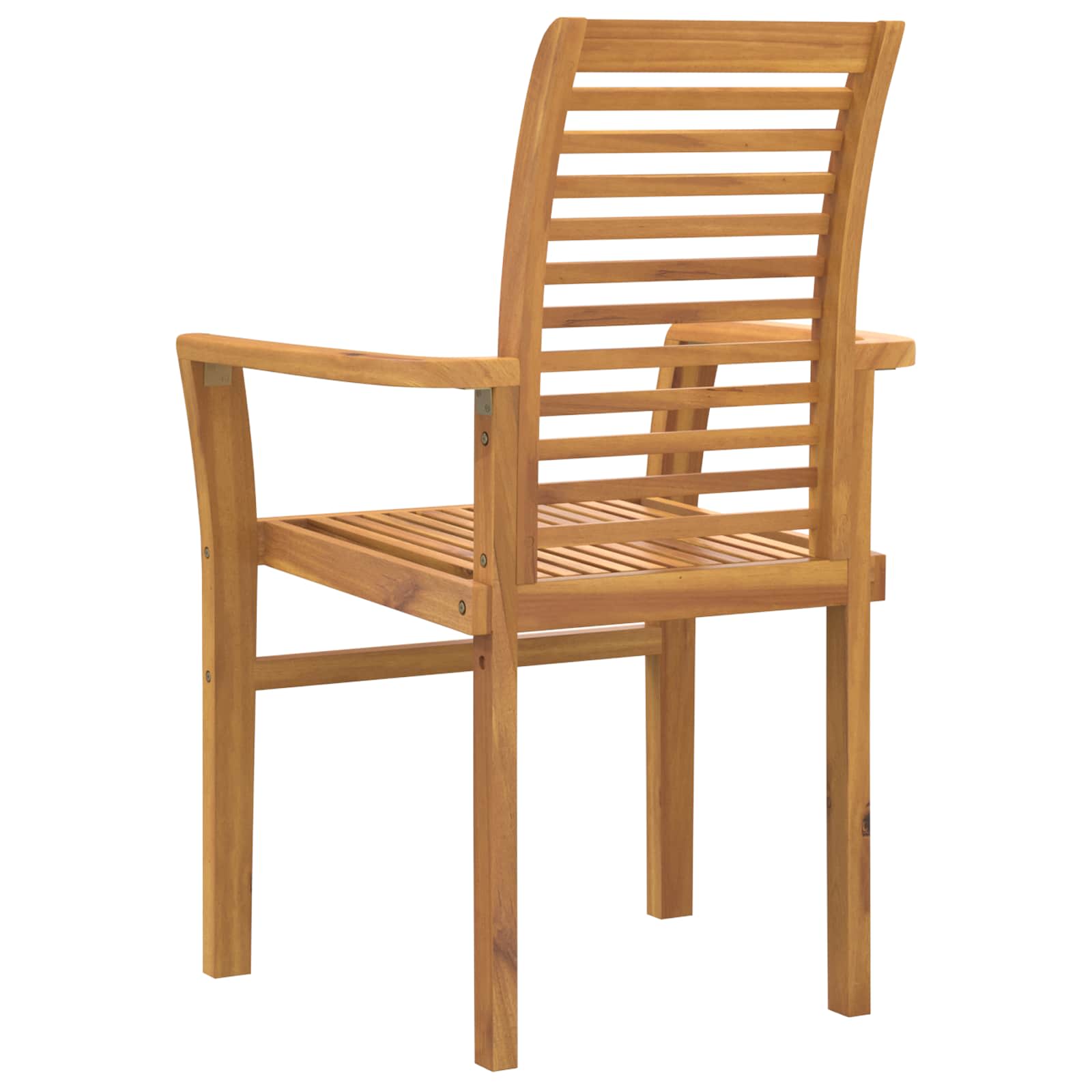 Esszimmerstuhl 2 stk. Massivholz Teak Braun 62 x 55 x 94 cm