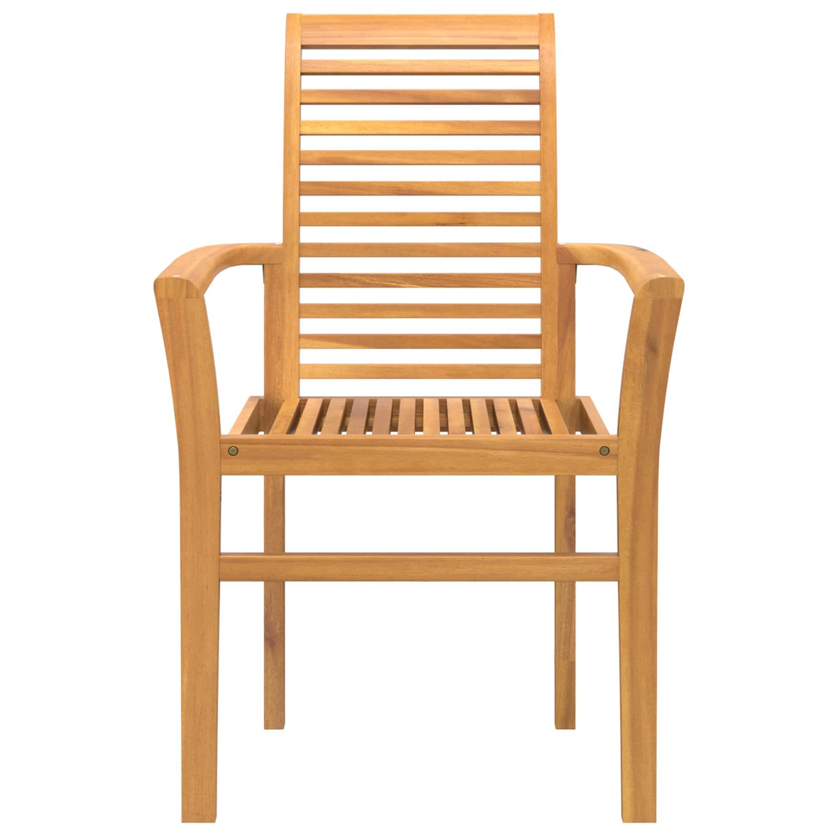 Esszimmerstuhl 2 stk. Massivholz Teak Braun 62 x 55 x 94 cm