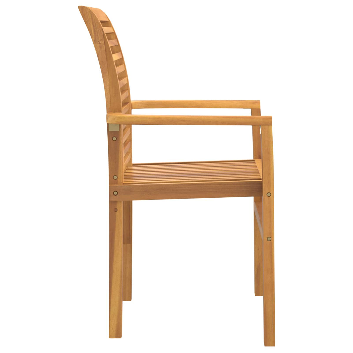 Esszimmerstuhl 2 stk. Massivholz Teak Braun 62 x 55 x 94 cm