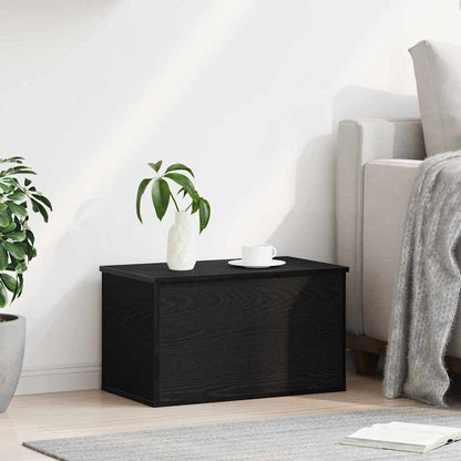 Aufbewahrungsbox Schwarz Eichen-Optik 60 x 35 x 35 cm
