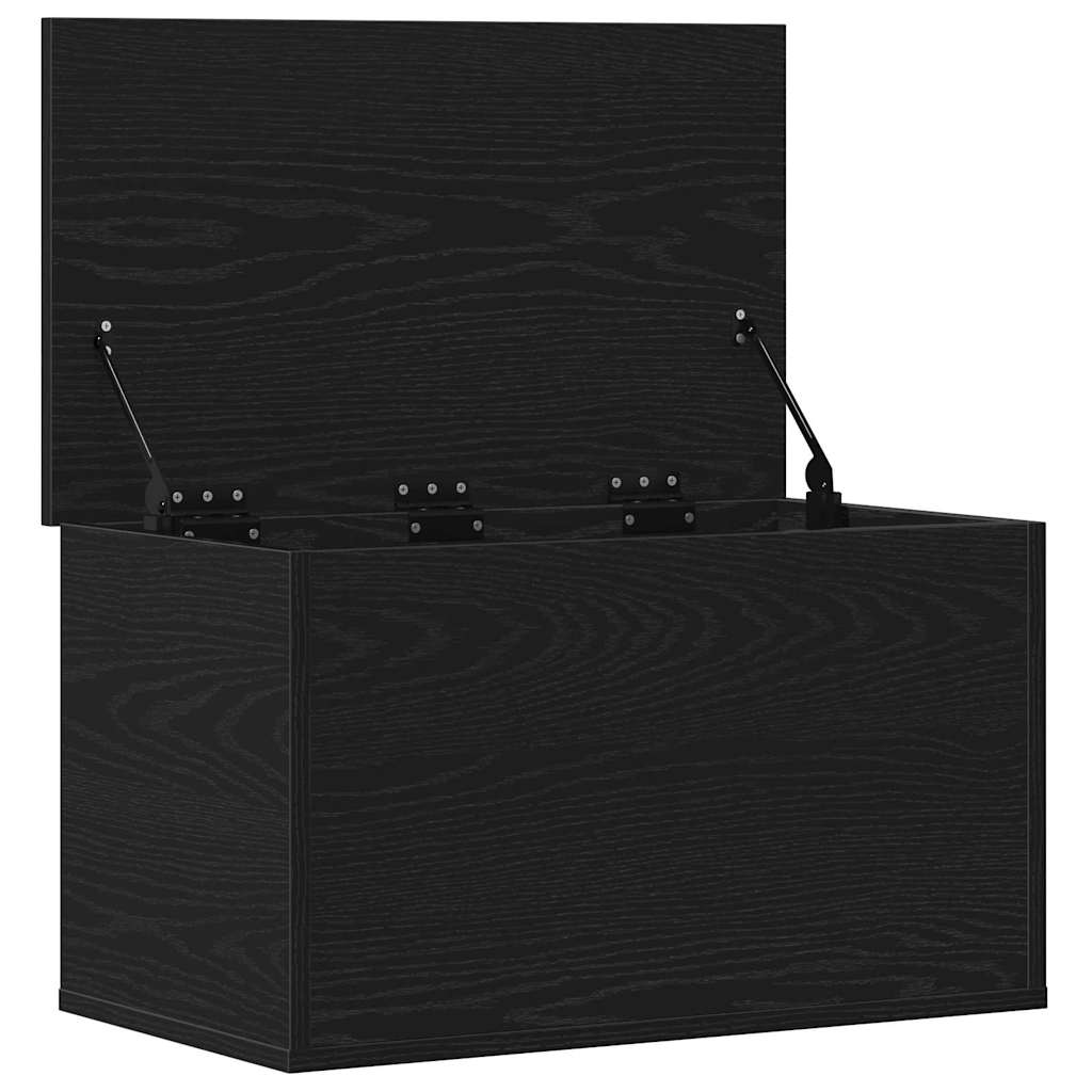 Aufbewahrungsbox Schwarz Eichen-Optik 60 x 35 x 35 cm