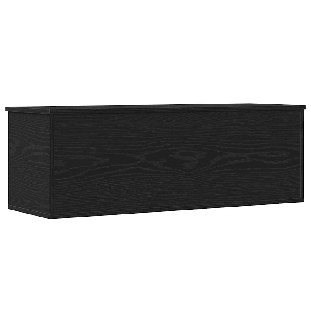 Aufbewahrungsbox Schwarz Eichen-Optik 102 x 35 x 35 cm
