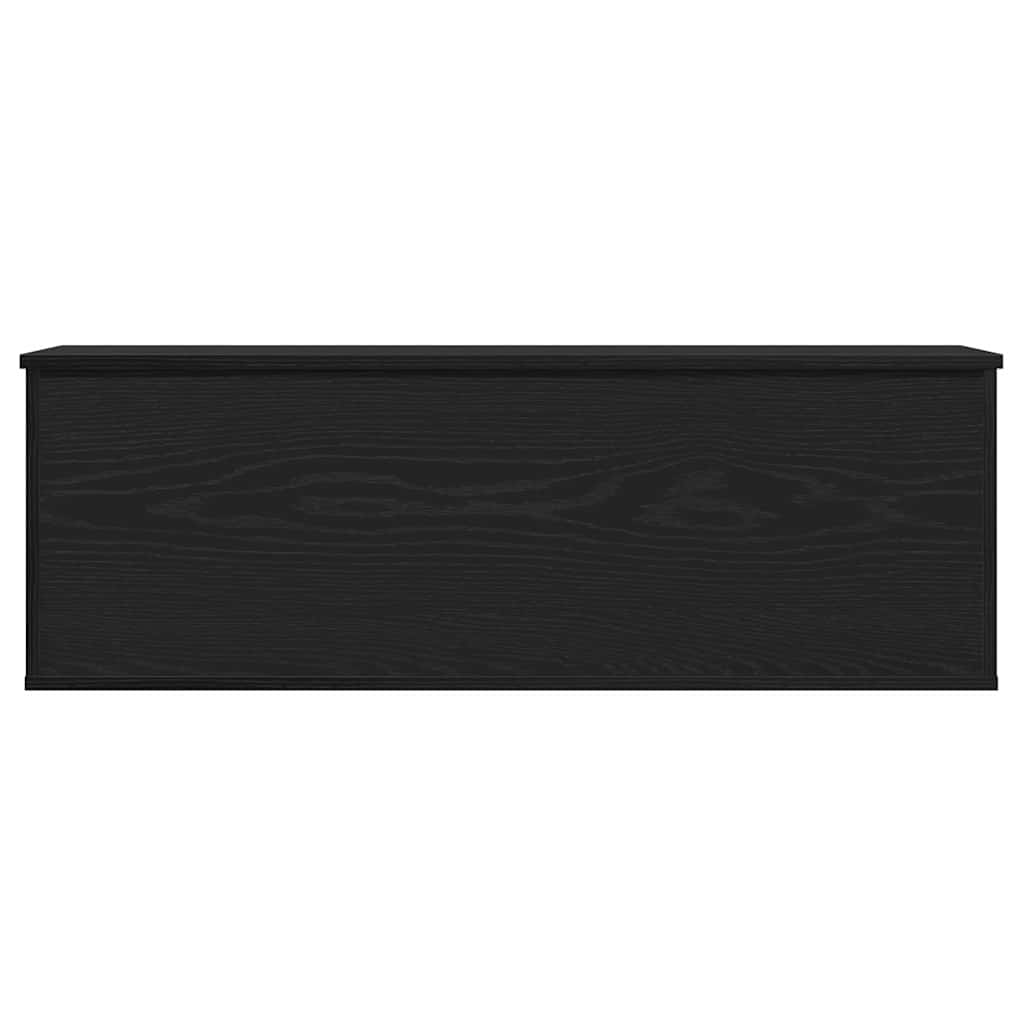 Aufbewahrungsbox Schwarz Eichen-Optik 102 x 35 x 35 cm