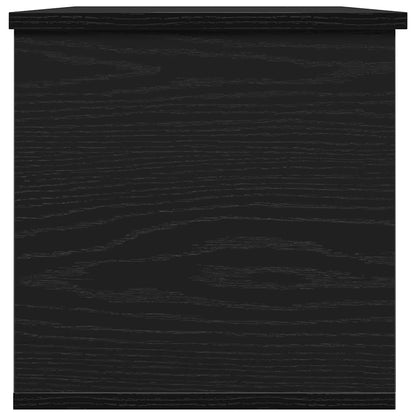 Aufbewahrungsbox Schwarz Eichen-Optik 102 x 35 x 35 cm