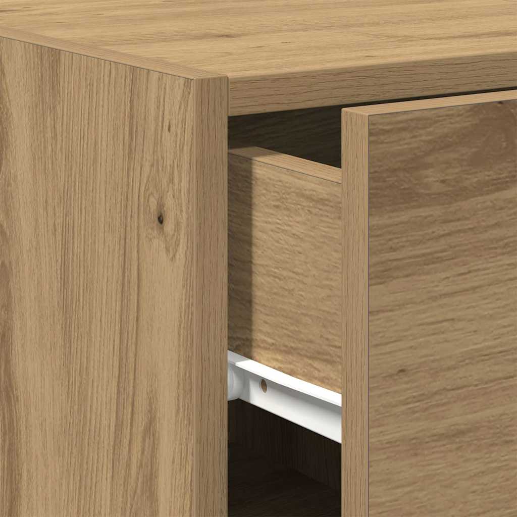 Sideboard Artisan-Eiche 30 x 42,5 x 93 cm