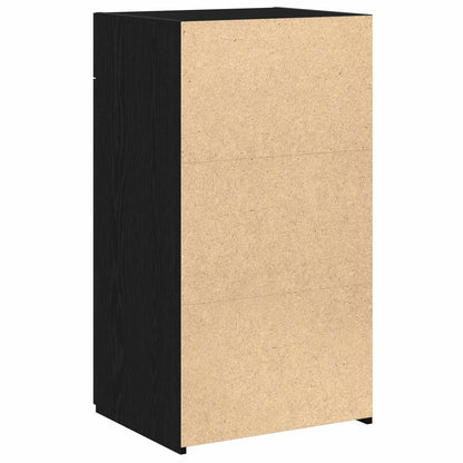 Sideboard Schwarz Eichen-Optik 50 x 42,5 x 93 cm