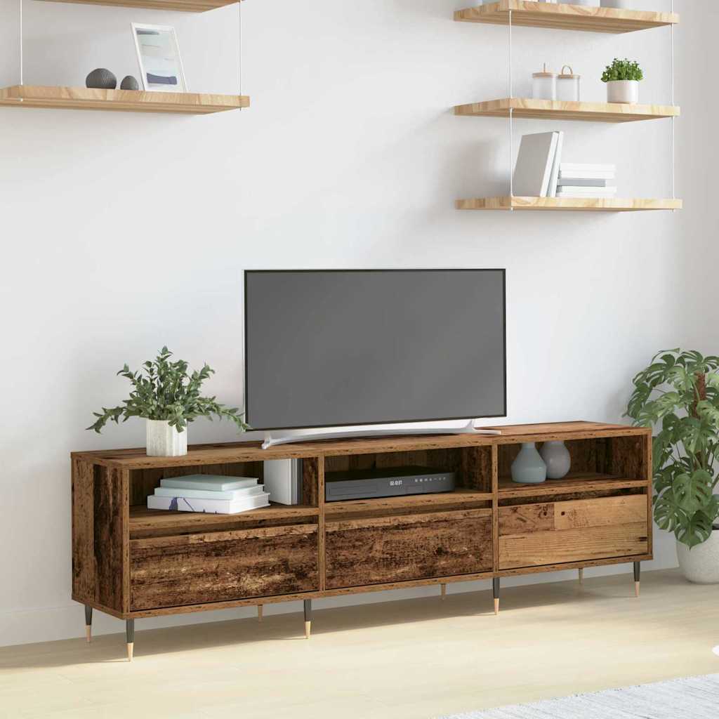 TV-Schränk 150 x 30 x 45 cm Altholz Holzwerkstoff