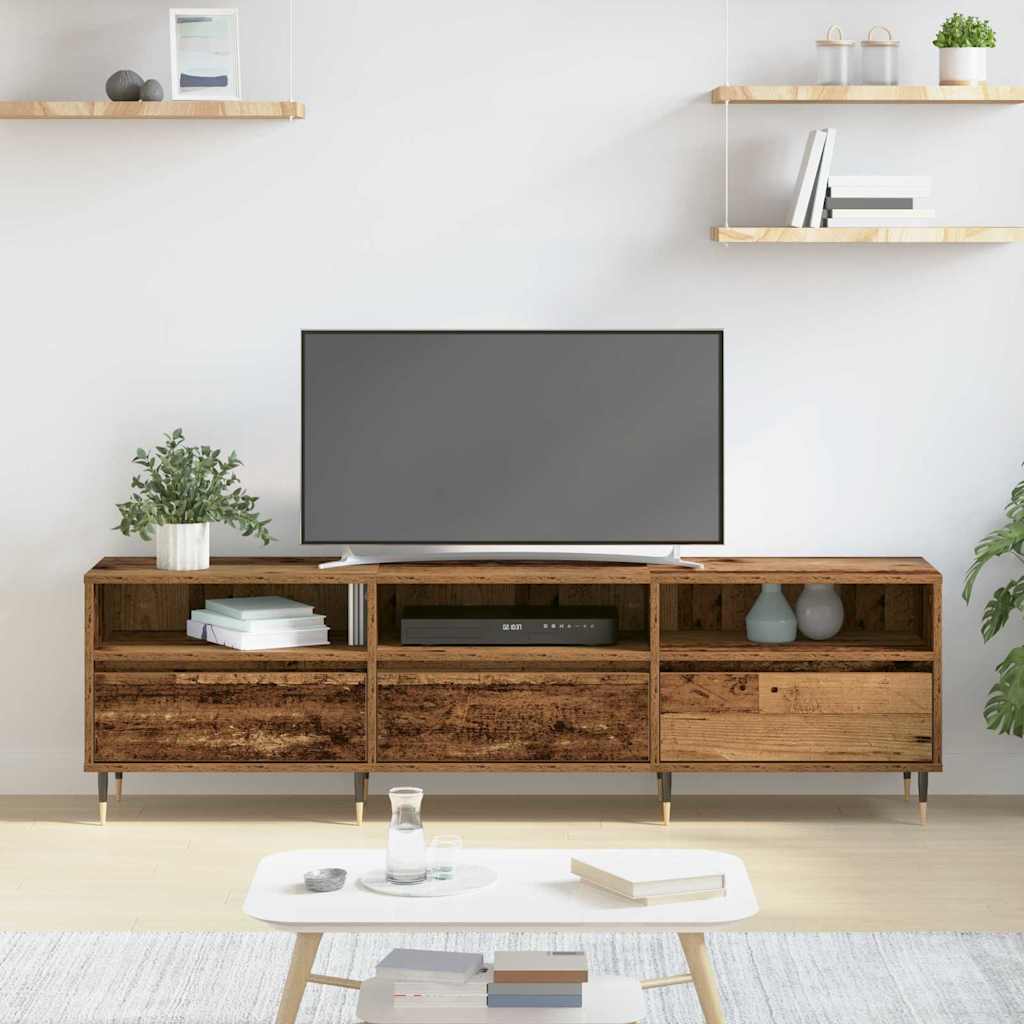 TV-Schränk 150 x 30 x 45 cm Altholz Holzwerkstoff