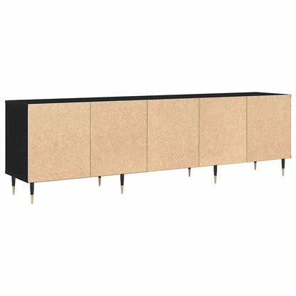 TV-Schränk 150 x 30 x 45 cm Schwarz Eichen-Optik Holzwerkstoff