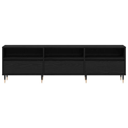 TV-Schränk 150 x 30 x 45 cm Schwarz Eichen-Optik Holzwerkstoff