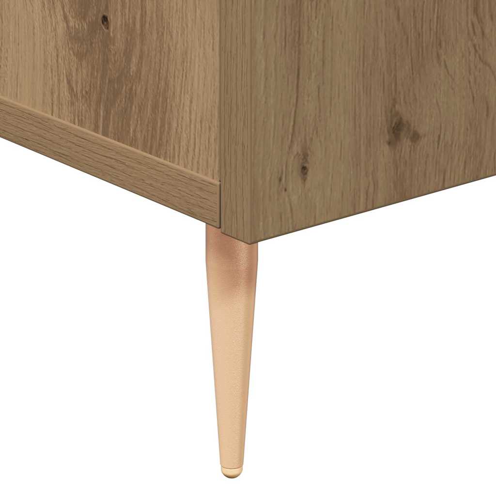 Sideboard Artisan-Eiche 90 x 34 x 80 cm Holzwerkstoff