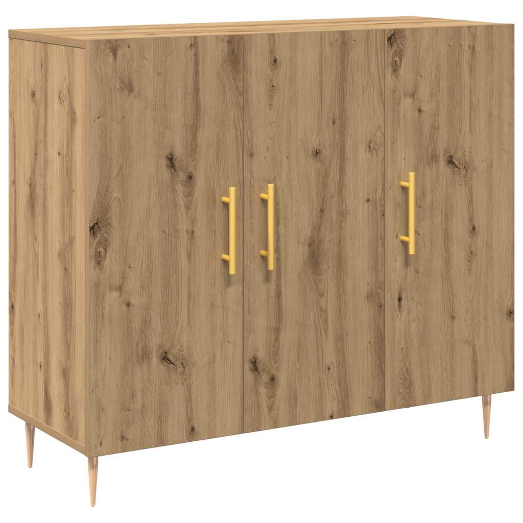 Sideboard Artisan-Eiche 90 x 34 x 80 cm Holzwerkstoff