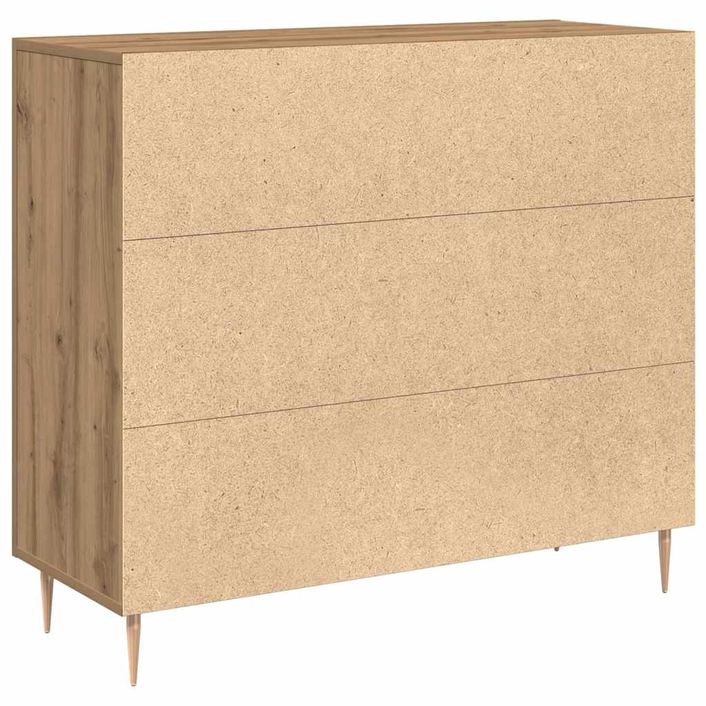 Sideboard Artisan-Eiche 90 x 34 x 80 cm Holzwerkstoff