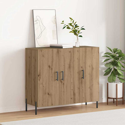 Sideboard Artisan-Eiche 90 x 34 x 80 cm Holzwerkstoff