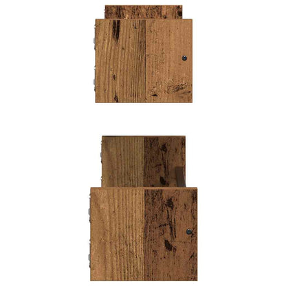 Wandregal 2 stk. Altholz 60 x 16 x 14 cm