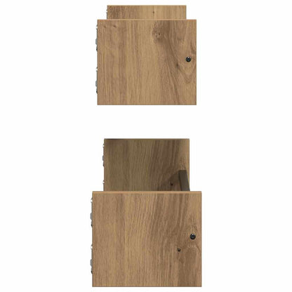 Wandregal 2 stk. Artisan-Eiche 60 x 16 x 14 cm