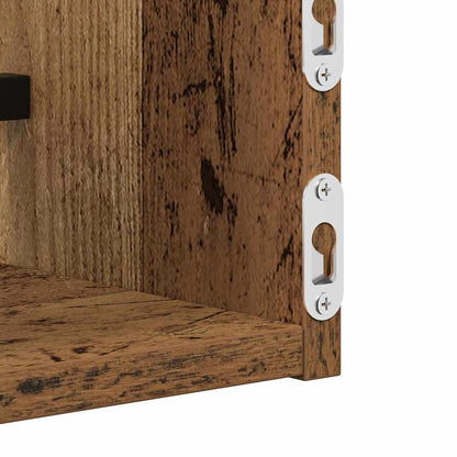 Wandregal 2 stk. Altholz 80 x 16 x 14 cm