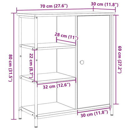 Sideboard Altholz 70 x 30 x 80 cm