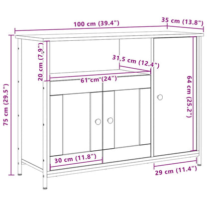 Sideboard Altholz 100 x 35 x 75 cm