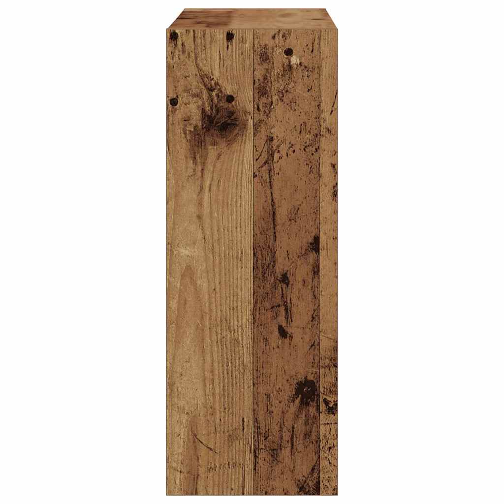 Schuhschrank mit Speicher Altholz 60 x 21 x 57 cm Holzwerkstoff