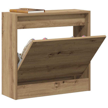 Schuhschrank 60 x 21 x 57 cm Holzwerkstoff Artisan-Eiche