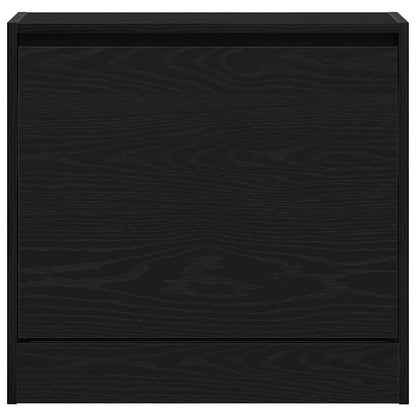 Schuhschrank 60 x 21 x 57 cm Holzwerkstoff Schwarz Eichen-Optik