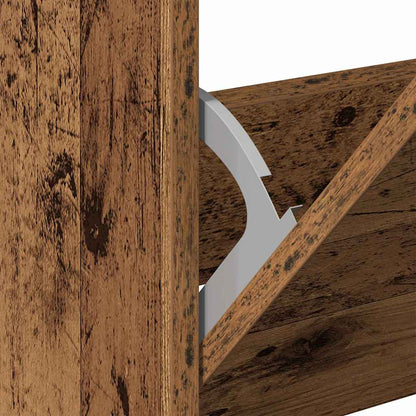 Schuhschrank 80 x 21 x 125,5 cm Holzwerkstoff Altholz