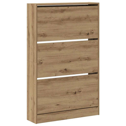 Schuhschrank 80 x 21 x 125,5 cm Holzwerkstoff Artisan-Eiche