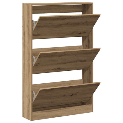 Schuhschrank 80 x 21 x 125,5 cm Holzwerkstoff Artisan-Eiche