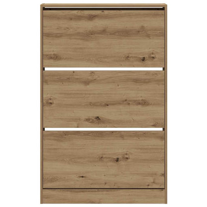 Schuhschrank 80 x 21 x 125,5 cm Holzwerkstoff Artisan-Eiche