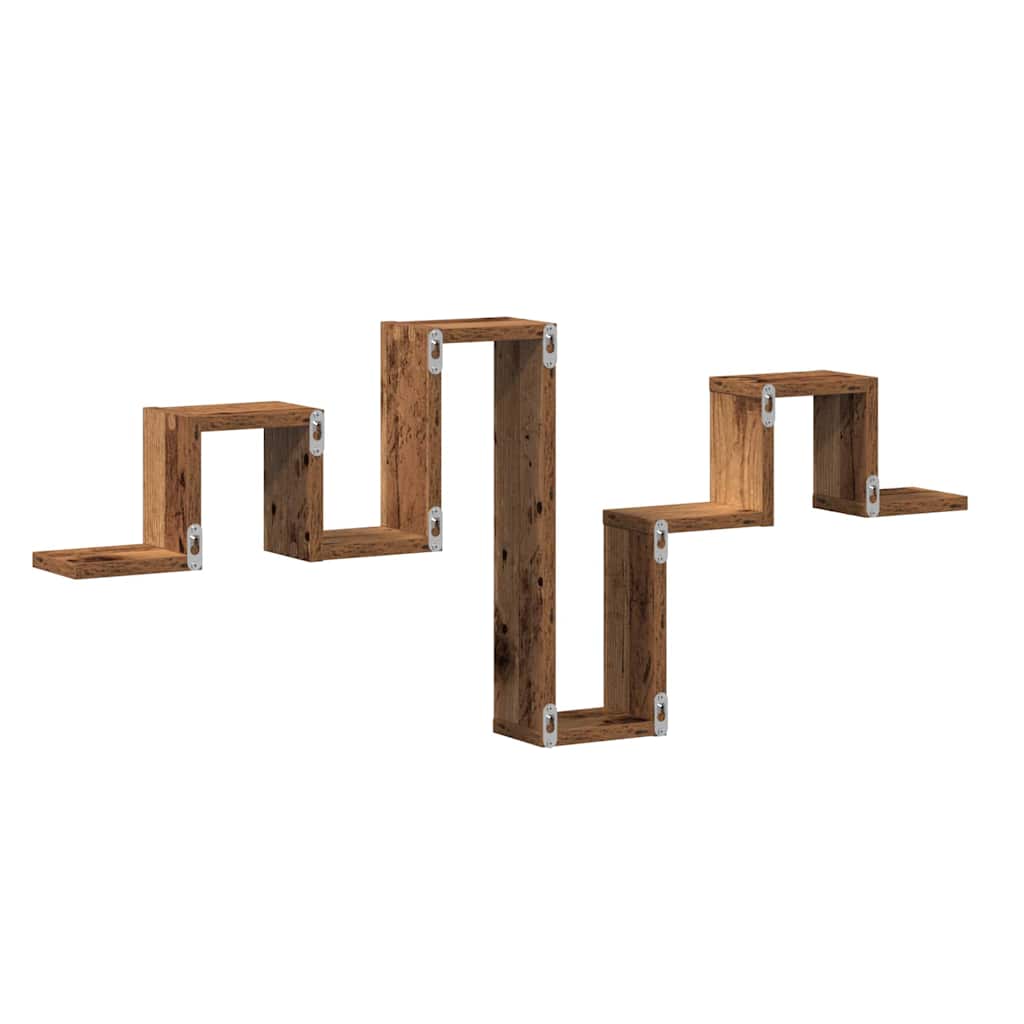 Wandregal Wandhalterung Altholz 104,5 x 43 x 10 cm