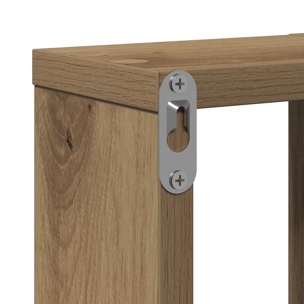 Wandregal Wandhalterung Artisan-Eiche 104,5 x 43 x 10 cm