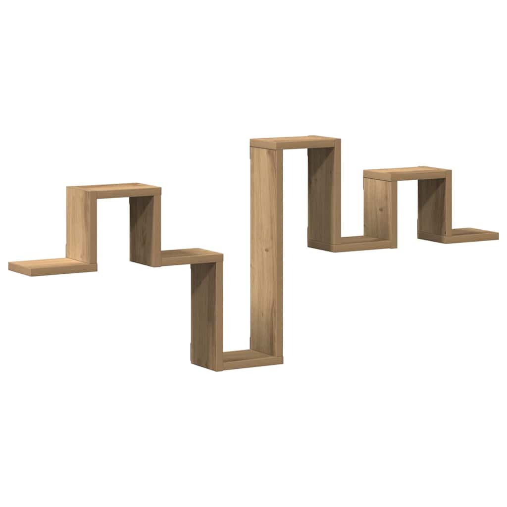 Wandregal Wandhalterung Artisan-Eiche 104,5 x 43 x 10 cm