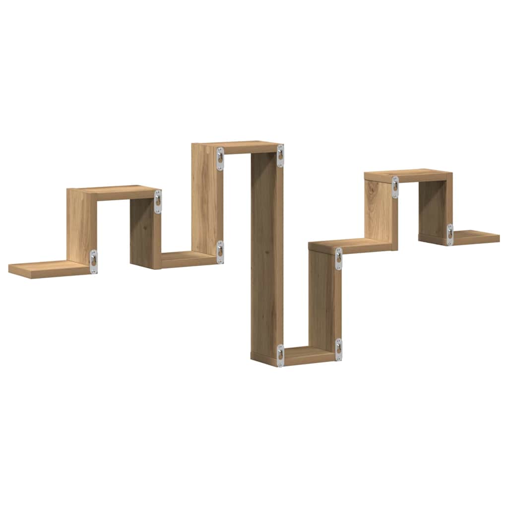 Wandregal Wandhalterung Artisan-Eiche 104,5 x 43 x 10 cm