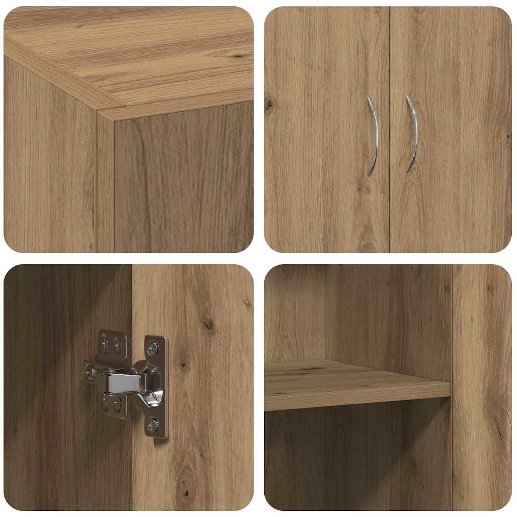 Büroschrank - Artisan Eiche - 60 x 32 x 77,5 cm - Holzwerkstoff
