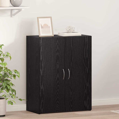 Büroschrank Schwarze Eiche 70 x 32 x 77.5 cm Holzwerkstoff