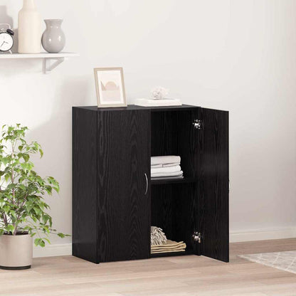 Büroschrank Schwarze Eiche 70 x 32 x 77.5 cm Holzwerkstoff
