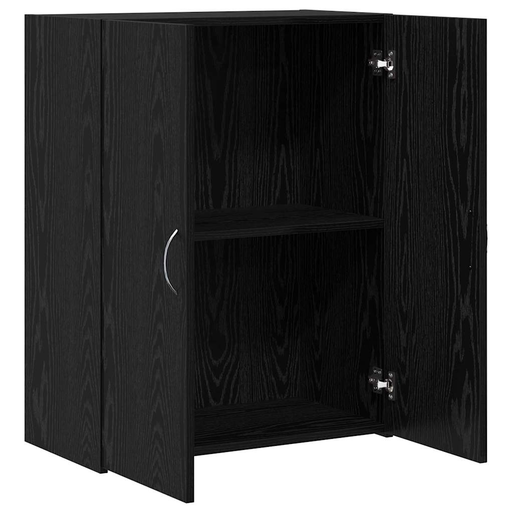 Büroschrank Schwarze Eiche 70 x 32 x 77.5 cm Holzwerkstoff