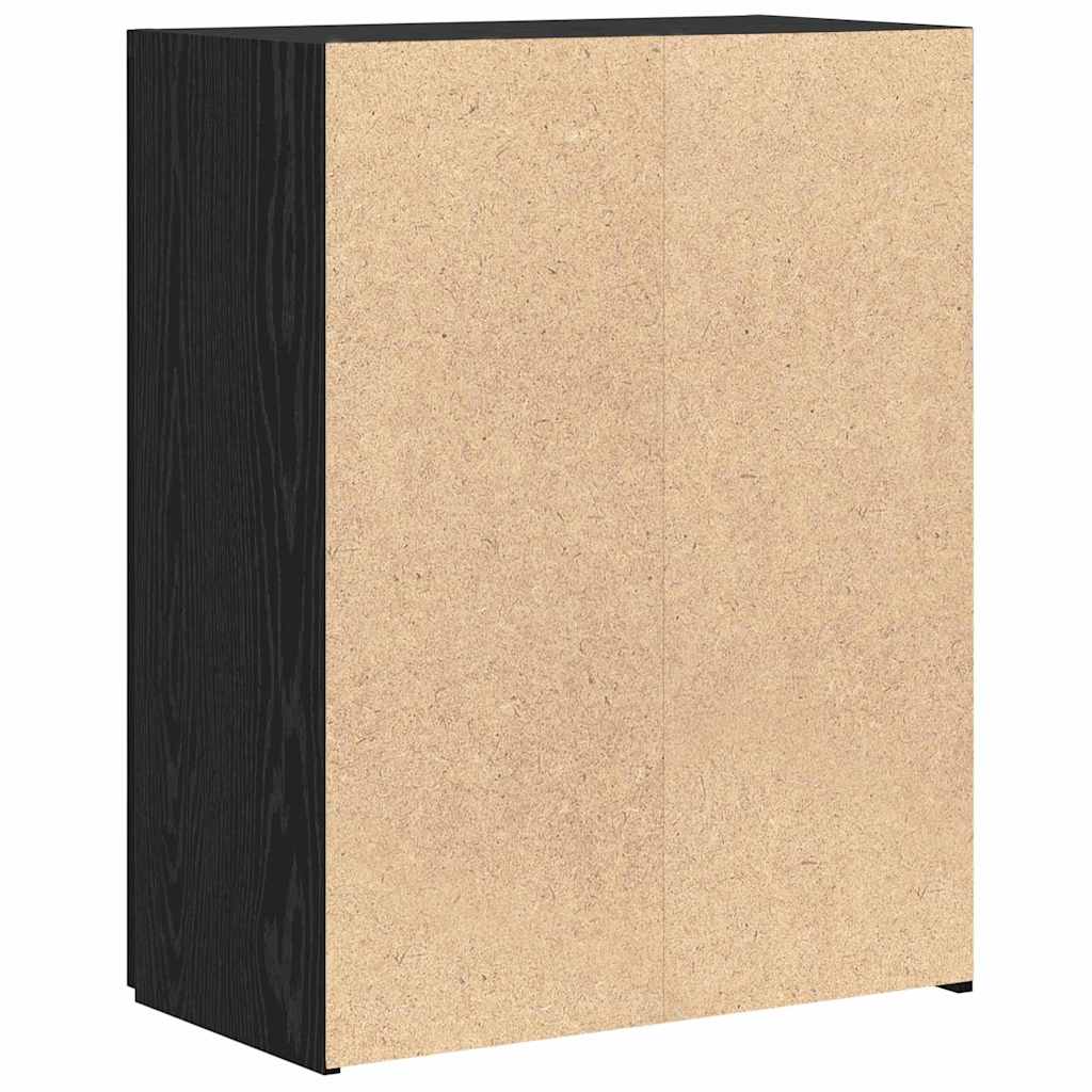 Büroschrank Schwarze Eiche 70 x 32 x 77.5 cm Holzwerkstoff