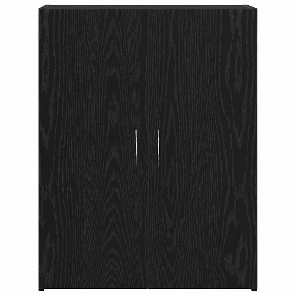 Büroschrank Schwarze Eiche 70 x 32 x 77.5 cm Holzwerkstoff