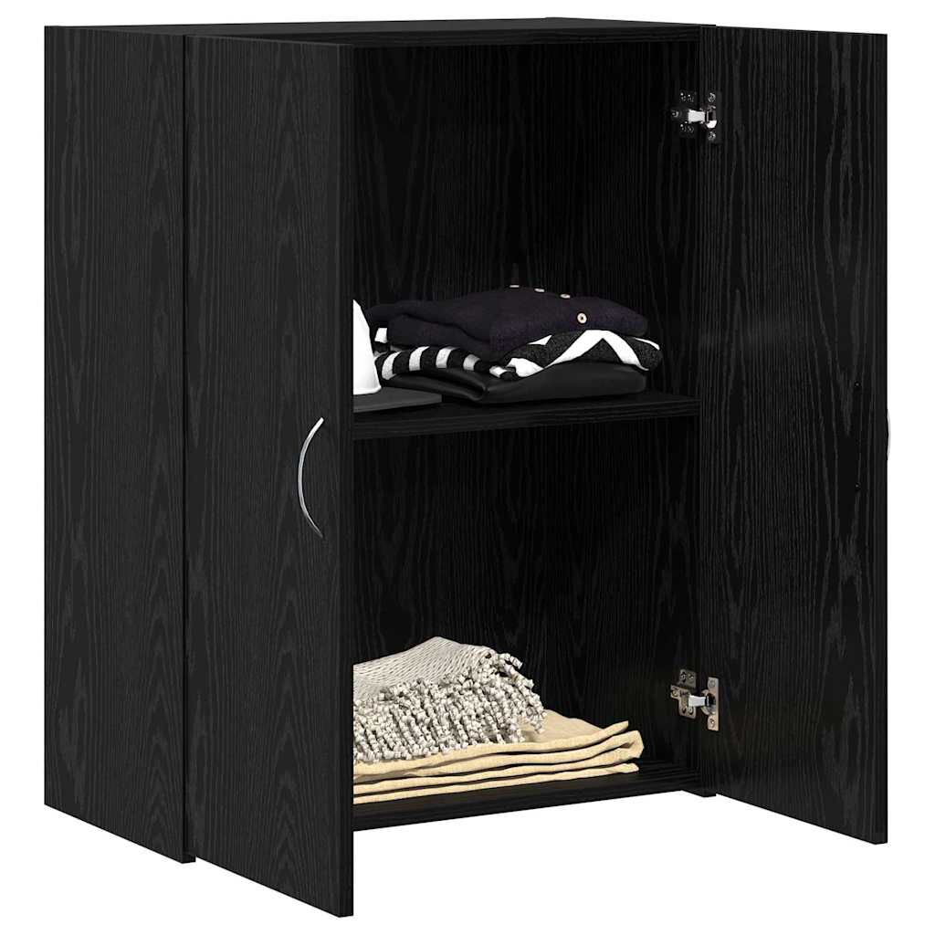 Büroschrank Schwarze Eiche 70 x 32 x 77.5 cm Holzwerkstoff