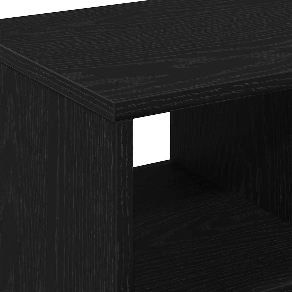 Beistelltisch Schwarz Eichen-Optik 50 x 30 x 55 cm