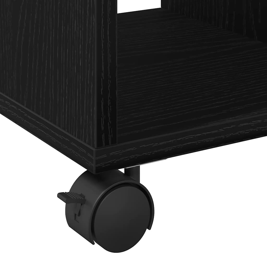 Beistelltisch Schwarz Eichen-Optik 50 x 30 x 55 cm
