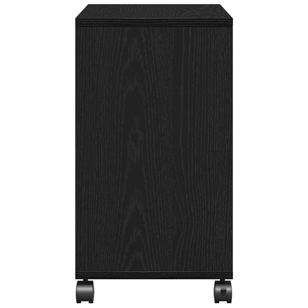 Beistelltisch Schwarz Eichen-Optik 50 x 30 x 55 cm