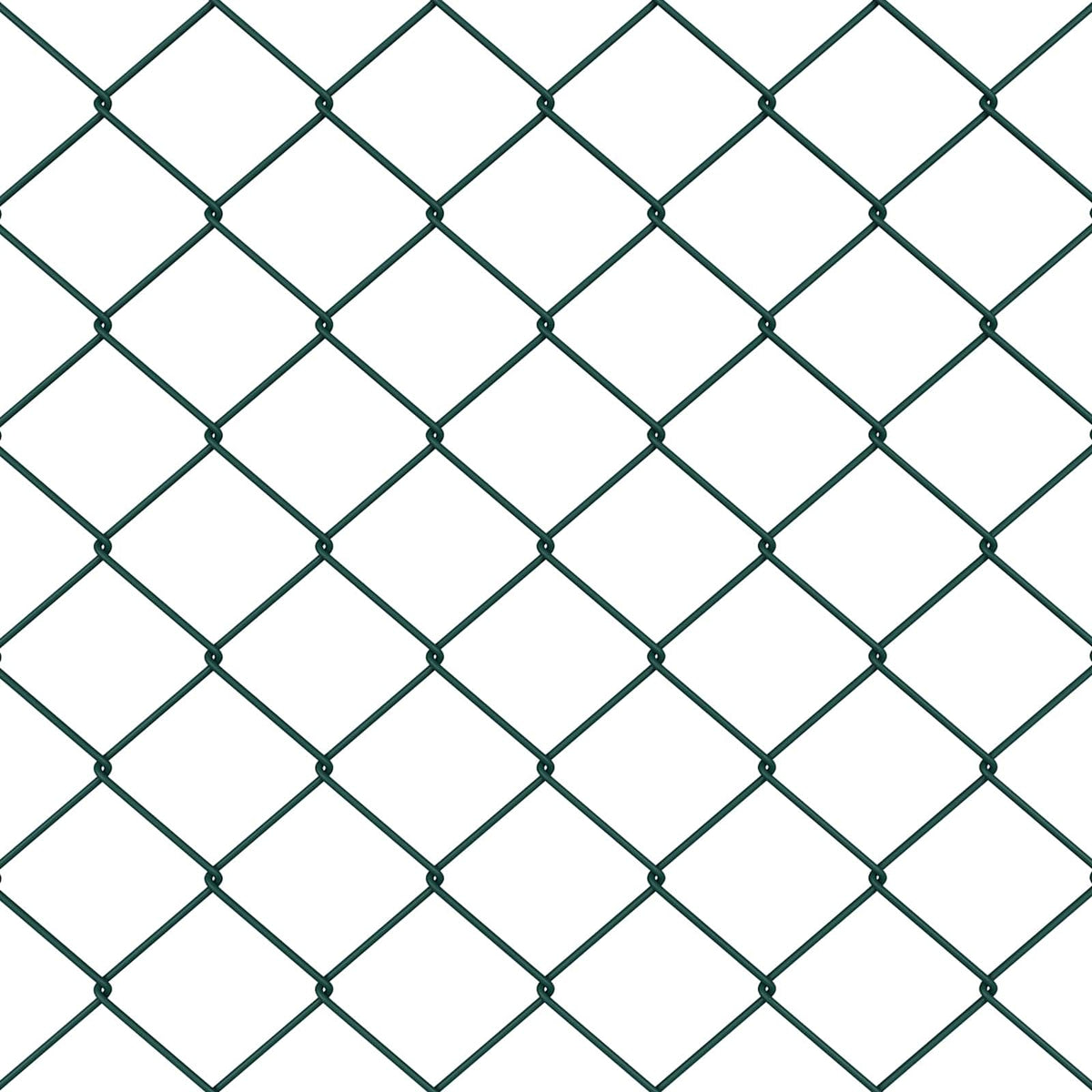 Maschendrahtzaun 25 x 0,4 m Stahl Grün